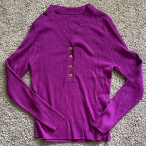 Vibrant Purple Knit Sweater - U.S. Size Medium